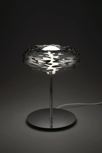 Alessi — Barklamp BM11 | Lampada da tavolo in acciaio inox — vista laterale