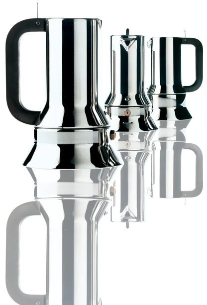 Alessi — 9090/M | Caffettiera espresso 10 tz Richard Sapper — vista laterale