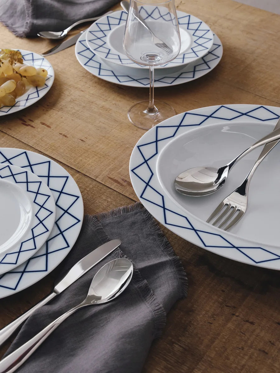 Alessi — ES22/5 | Piatto Dessert Sottsass La Bella Tavola — vista laterale