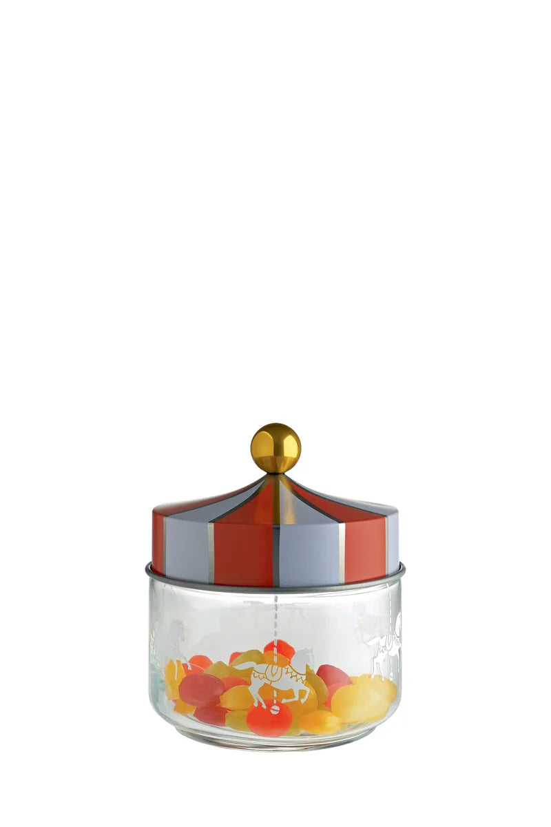 Alessi — Circus MW30/100 | Barattolo in vetro serigrafato Wanders
