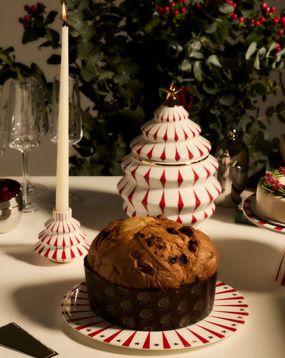 Alessi — Delight NZ07 | Candeliere in porcellana decorata a mano — vista laterale