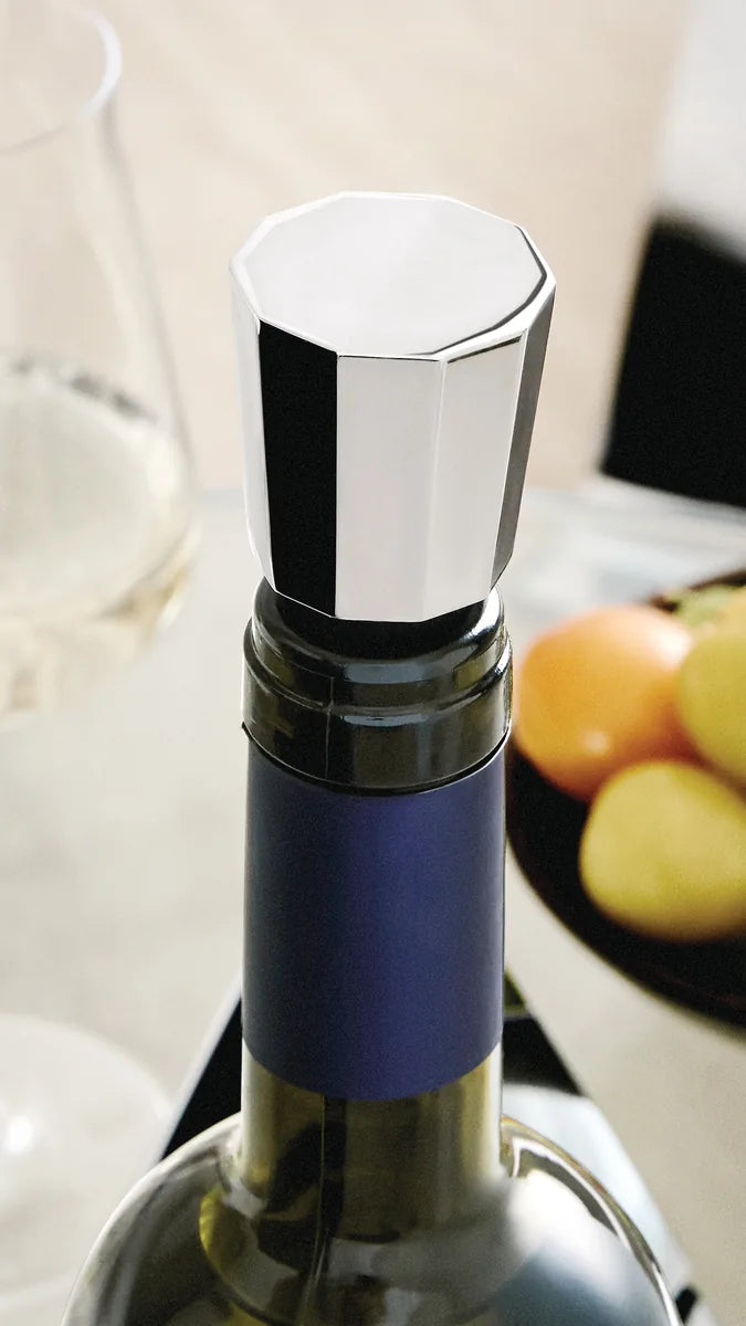 Alessi — Eugenia NF12 | Tappo vino in zama cromata e silicone