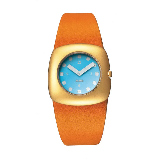 Alessi — Callisto AL2003 | Orologio da polso oro opaco e arancio