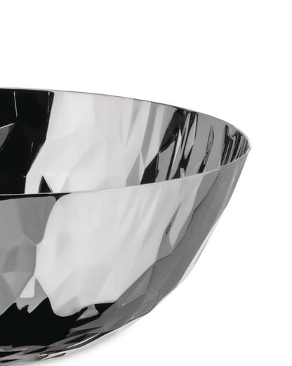 Alessi — Joy n.11 CR02/21 | Cestino rotondo in acciaio inox 18/10 — vista laterale