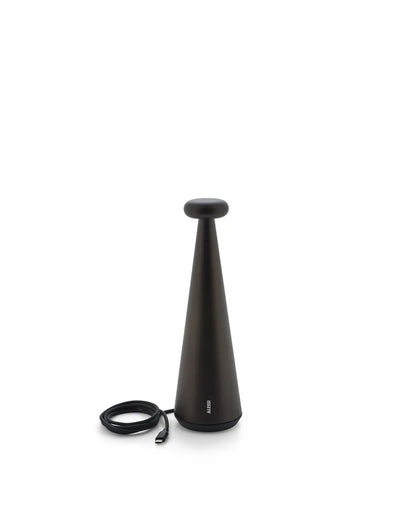 Alessi — Bedin AST02 BR | Lampada da tavolo in alluminio anodizzato — dettaglio