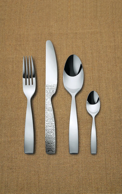 Alessi — Dressed MW03/16 | Forchetta da dolce con decoro a rilievo