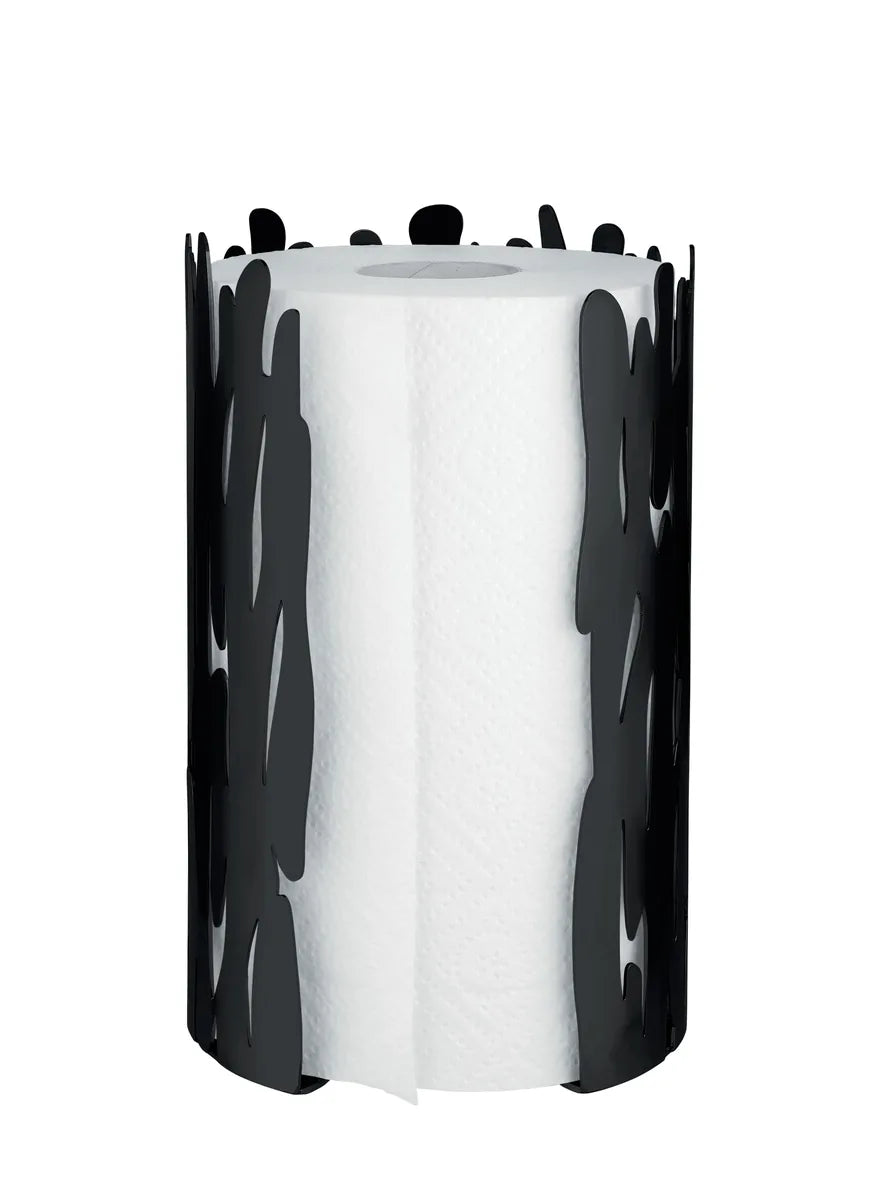 Alessi — Barkroll BM04 B | Portarotolo da cucina nero in acciaio