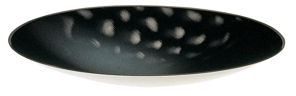 Alessi — Cohncave SC01/49 | Centrotavola traforato blu e avorio — dettaglio