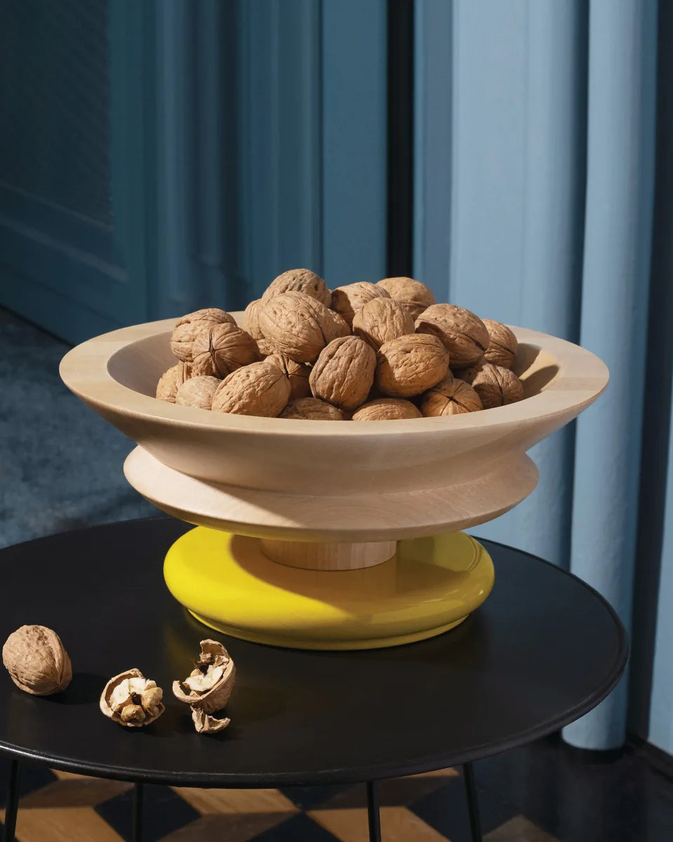 Alessi — ES15 1 | Centrotavola in tiglio Ettore Sottsass — vista laterale