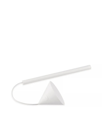 Alessi — Tsumiki ME01 W | Lampada portatile bianca MEDUM — vista laterale