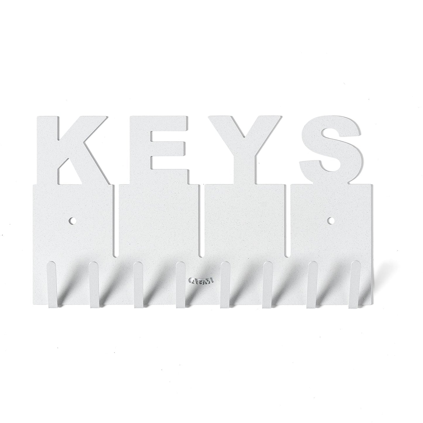 Arti & Mestieri portachiavi da parete Keys bianco marmo ferro lavorato artigianalmente