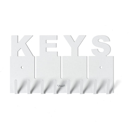 Arti & Mestieri portachiavi da parete Keys bianco marmo ferro lavorato artigianalmente