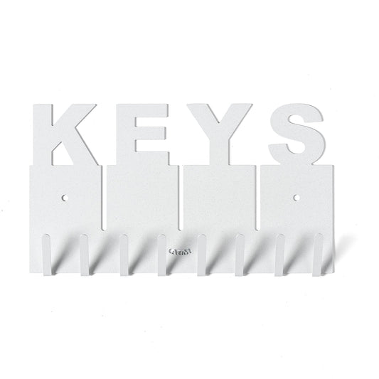 Arti & Mestieri portachiavi da parete Keys bianco marmo ferro lavorato artigianalmente