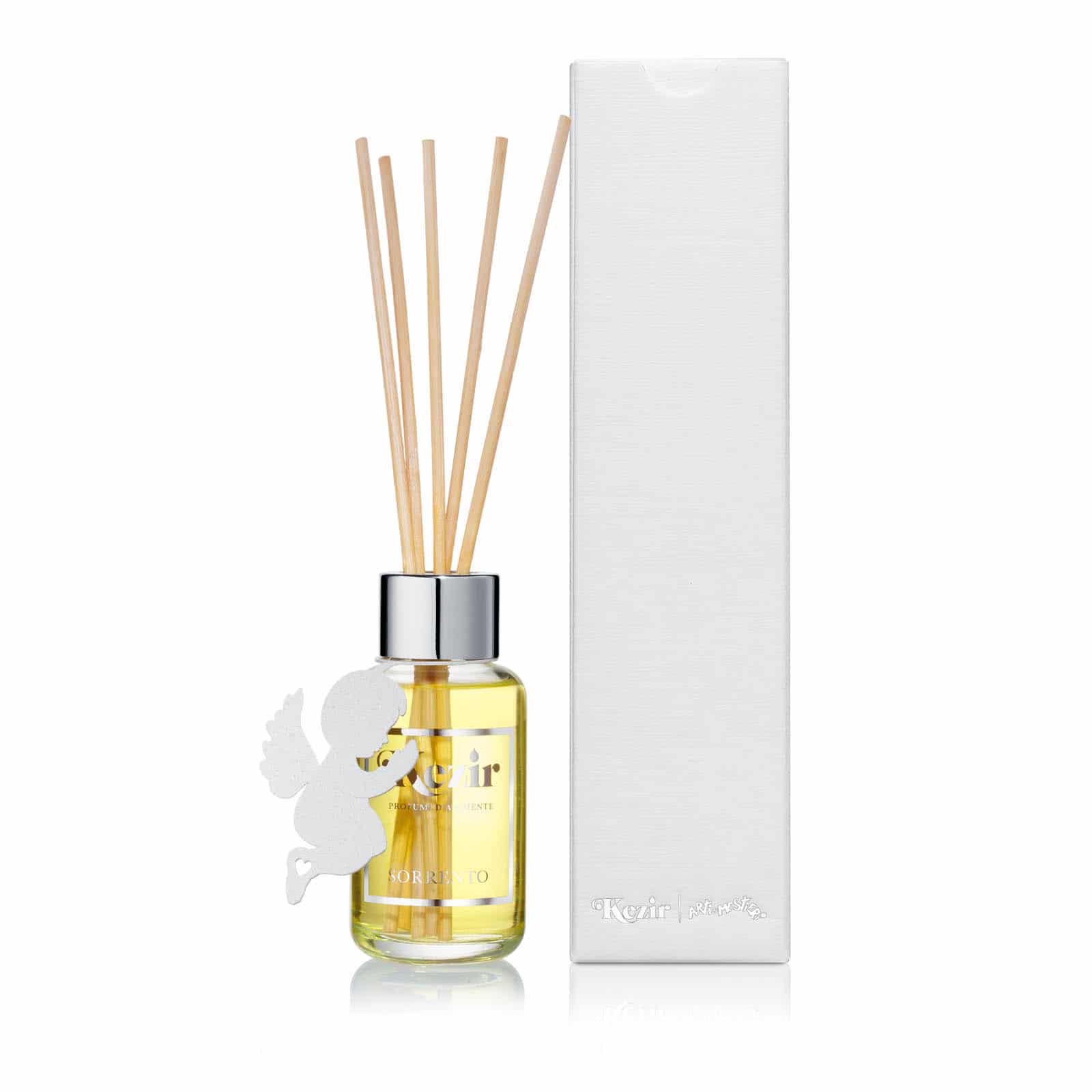 Arti & Mestieri diffusore bomboniera Sorrento Angioletto 50ml vetro ferro legno decoro artigianale