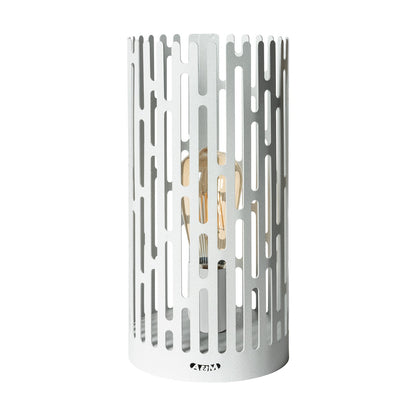 Arti & Mestieri lampada da tavolo Kamalea bianco marmo ferro artigianale - ⌀15x30 cm