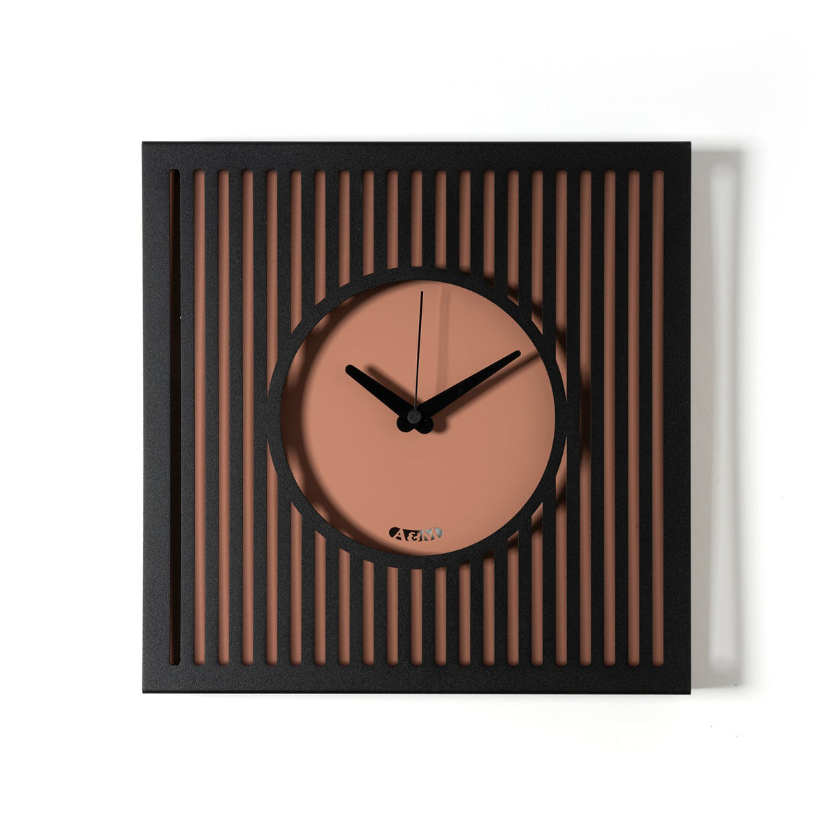 Arti & Mestieri orologio da parete Tiffany piccolo nero mocha mousse in ferro lavorato artigianalmente