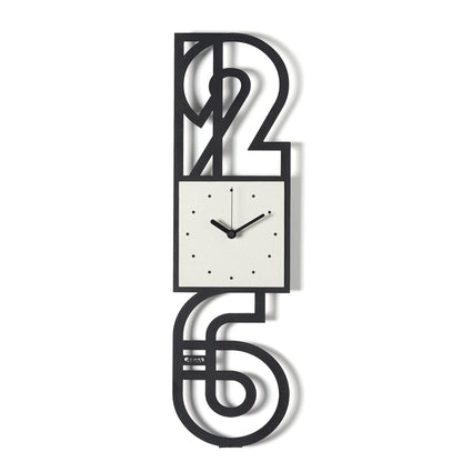 Arti & Mestieri orologio da parete Neville nero avorio ferro lavorato artigianalmente