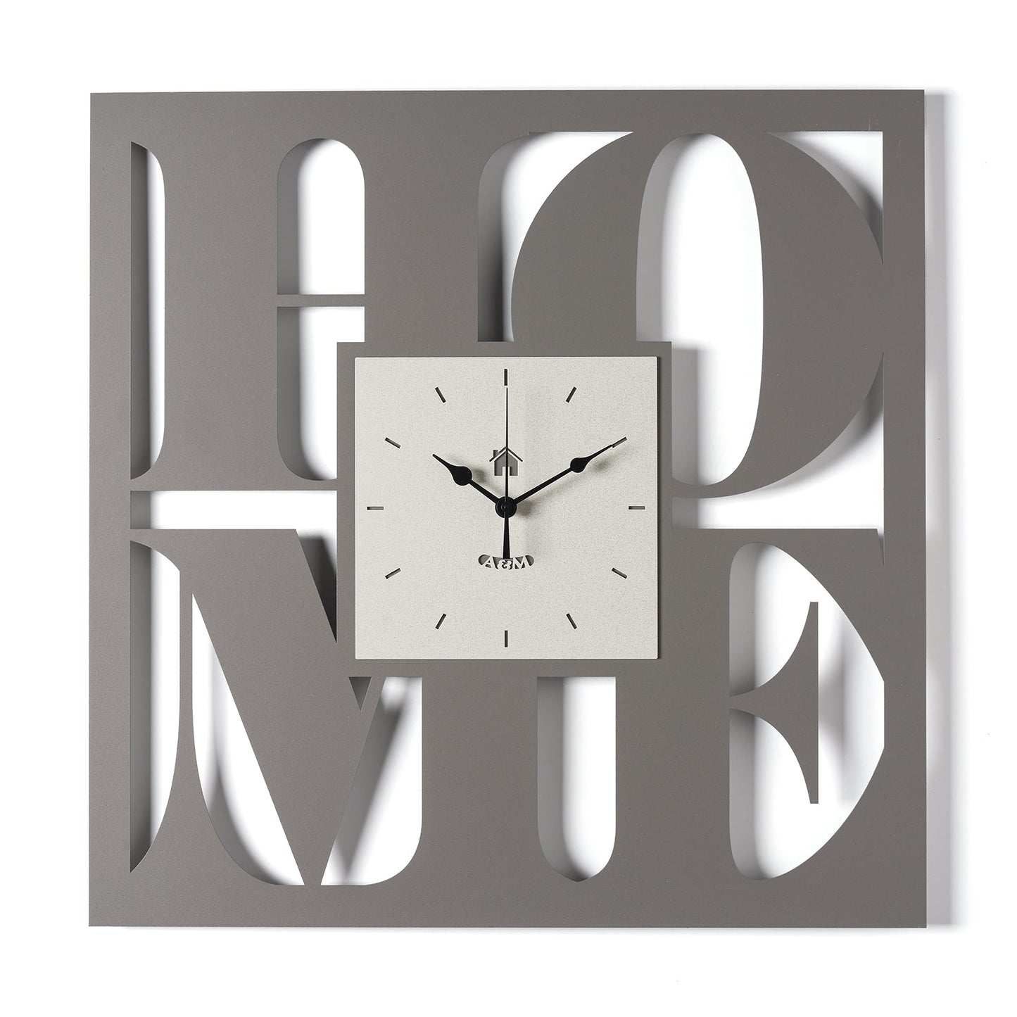 Arti & Mestieri orologio da parete Home colore fango avorio in ferro traforato lavorato artigianalmente