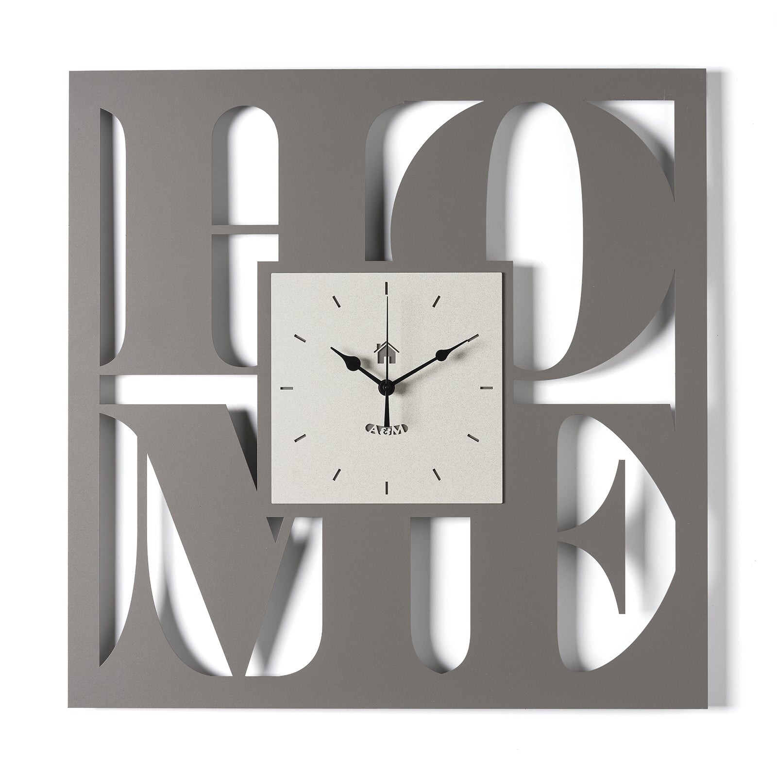 Arti & Mestieri orologio da parete Home colore fango avorio in ferro traforato lavorato artigianalmente