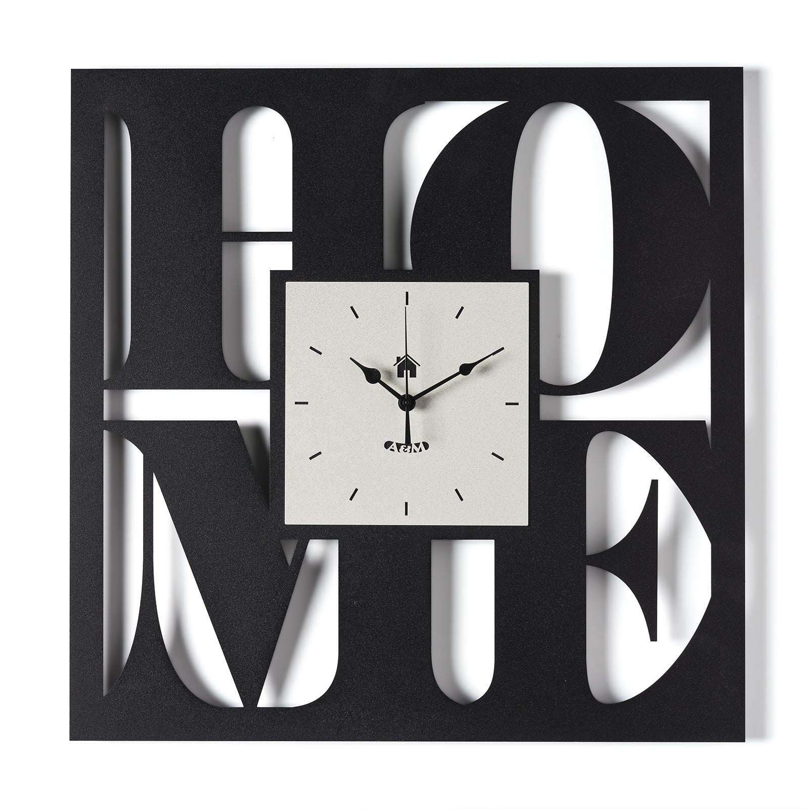 Arti & Mestieri Orologio da parete di design Home Nero/avorio