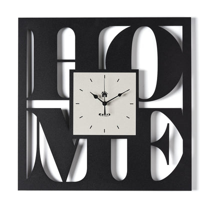 Arti & Mestieri Orologio da parete di design Home Nero/avorio