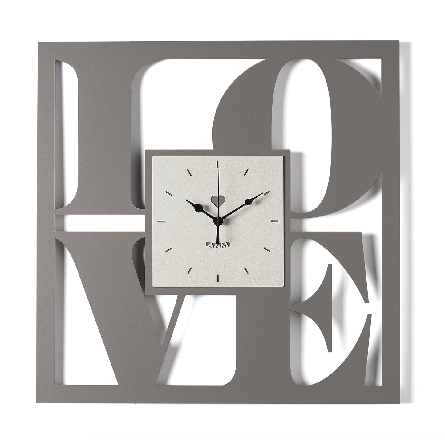 Arti & Mestieri orologio da parete Love fango avorio ferro traforato 50x50 cm