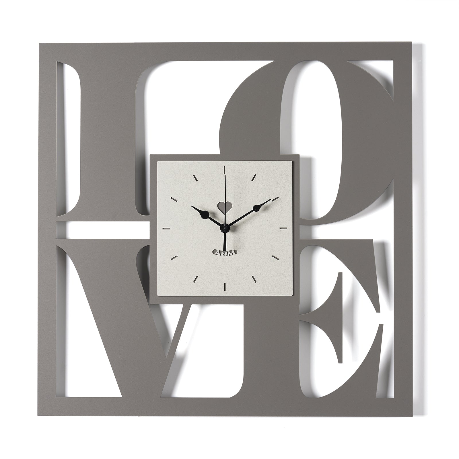 Arti & Mestieri orologio da parete Love fango avorio ferro traforato 50x50 cm