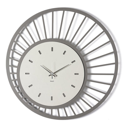 Arti & Mestieri orologio da parete Ray colore fango e avorio in ferro lavorato artigianalmente