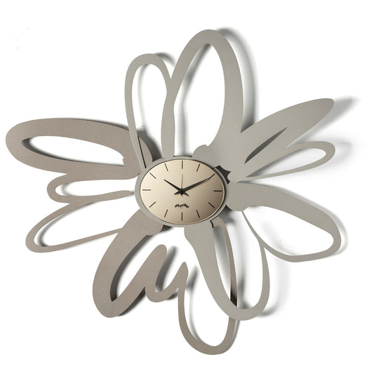 Arti & Mestieri orologio da parete Shodo beige sabbia bronzo ferro lavorato artigianalmente