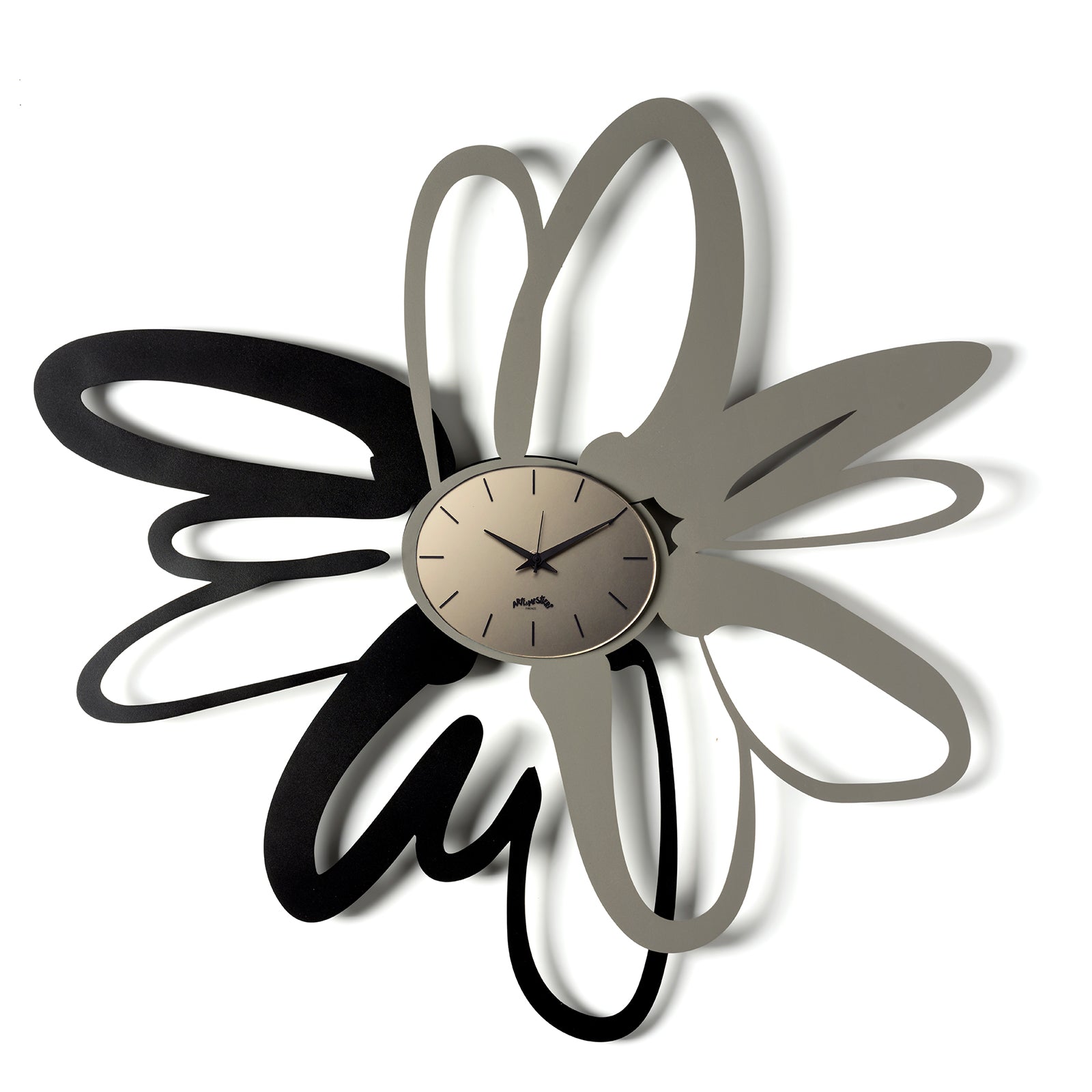 Arti & Mestieri orologio da parete Shodo fango nero bronzo velour luxe in ferro lavorato artigianalmente