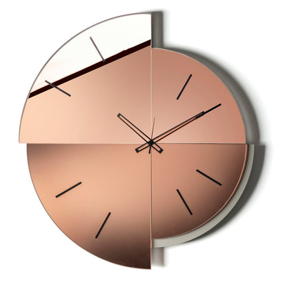 Arti & Mestieri orologio da parete Avignone fango crystal luxe rosa velour luxe rosa ferro e vetro specchiato