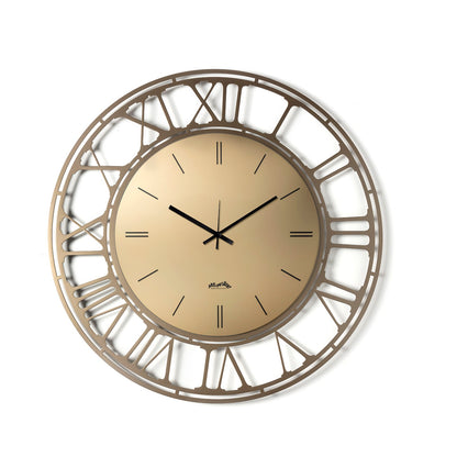 Arti & Mestieri orologio da parete Axis 70 bronzo vetro specchiato Velour Luxe e ferro lavorato artigianalmente