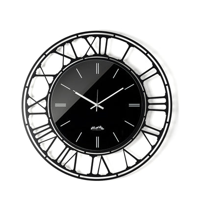 Arti & Mestieri orologio da parete Axis 70 nero crystal luxe ferro lavorato artigianalmente