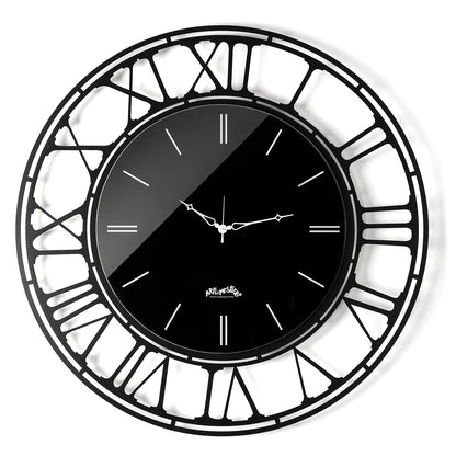 Arti & Mestieri orologio da parete Axis 90 nero Crystal Luxe ferro lavorato artigianalmente