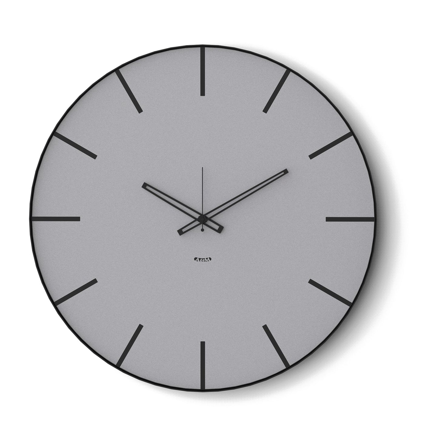 Arti & Mestieri orologio da parete Symbol 60 nero alluminio ferro artigianale ∅ 60 cm