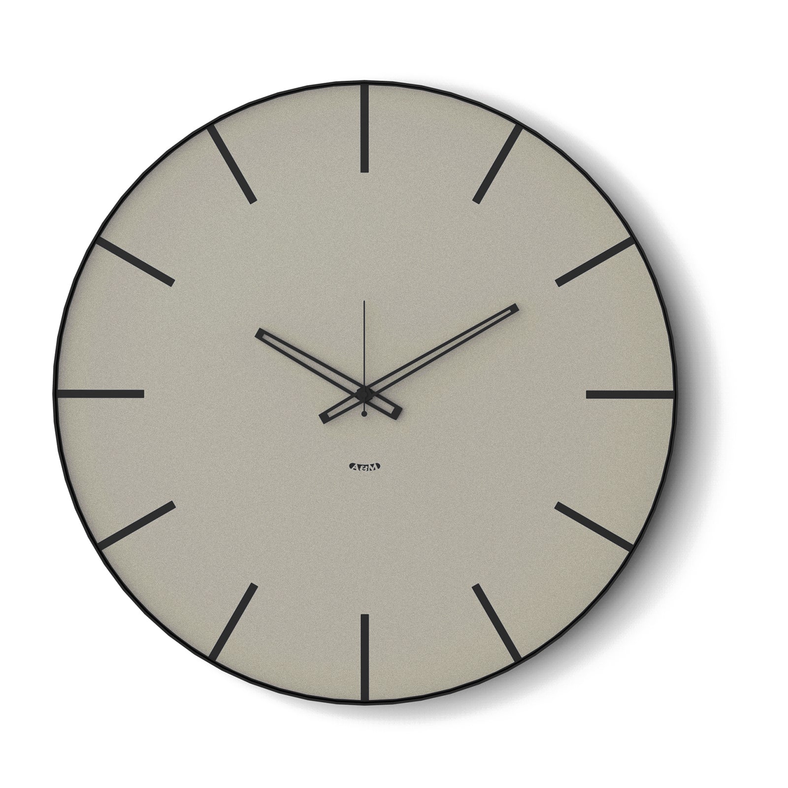 Arti & Mestieri orologio da parete Symbol 60 nero avorio in ferro lavorato artigianalmente