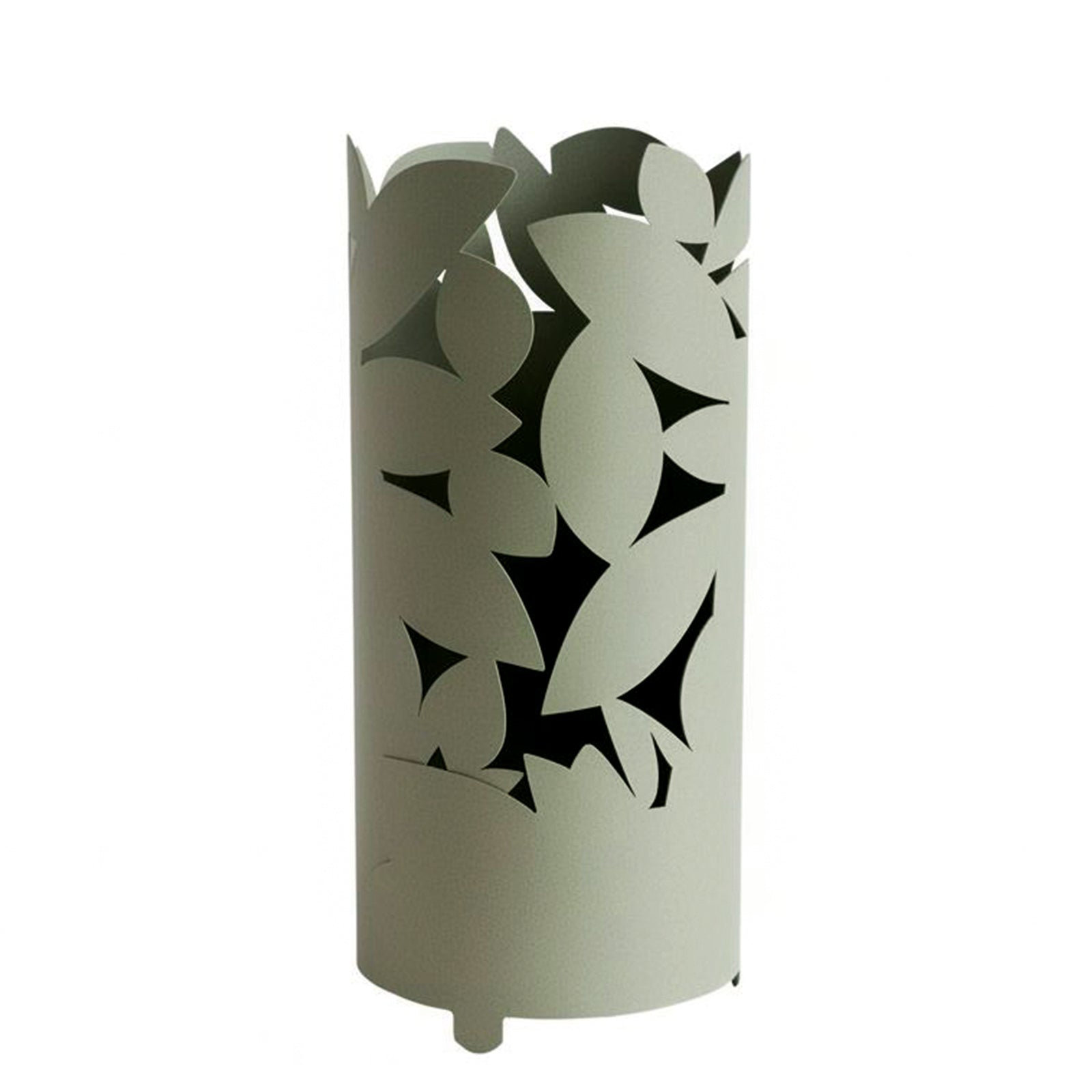 Arti & Mestieri portaombrelli Autunno verde salvia in ferro lavorato artigianalmente, diametro 23 cm altezza 55 cm