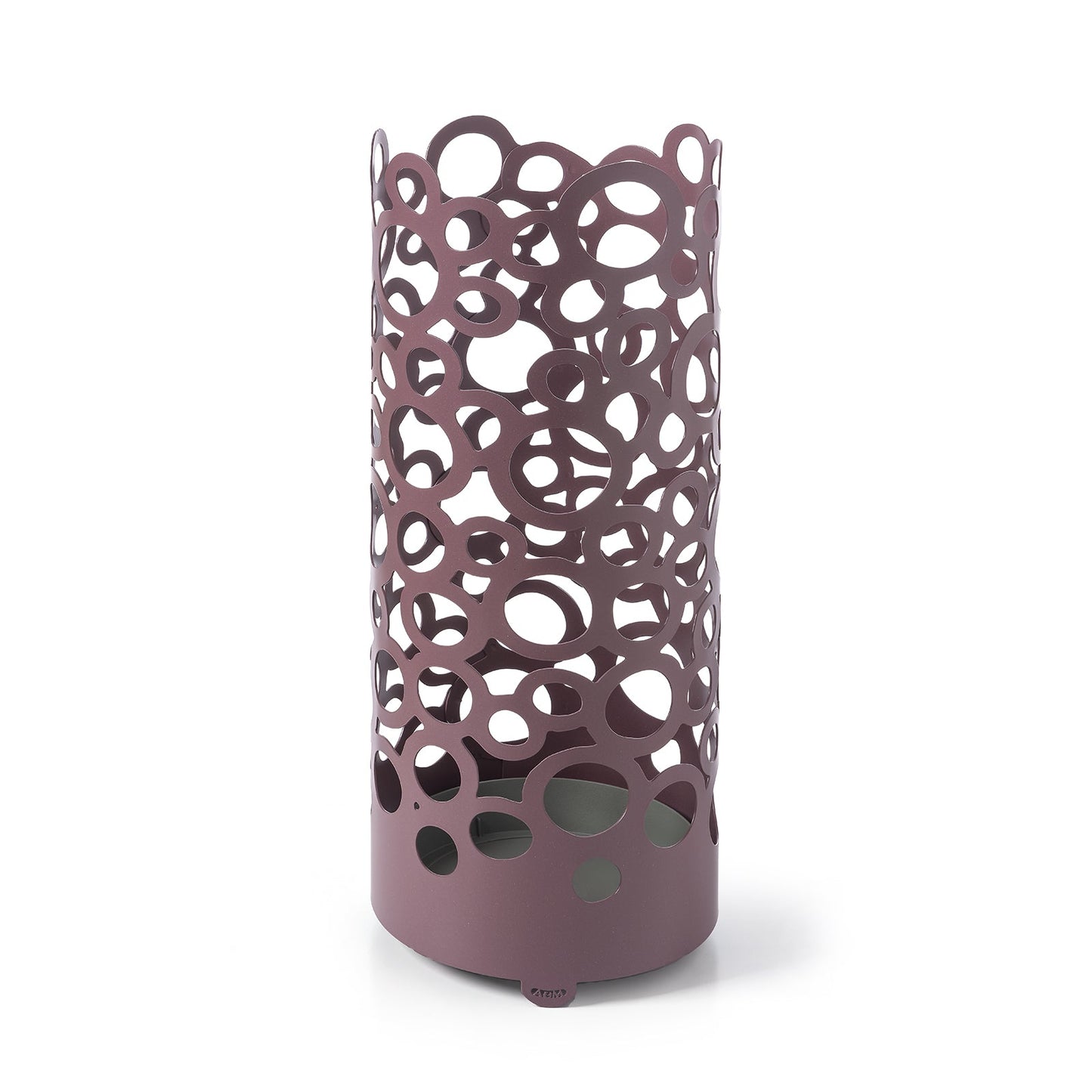 Arti & Mestieri portaombrelli Gas viola ametista ferro traforato ⌀20x50h cm