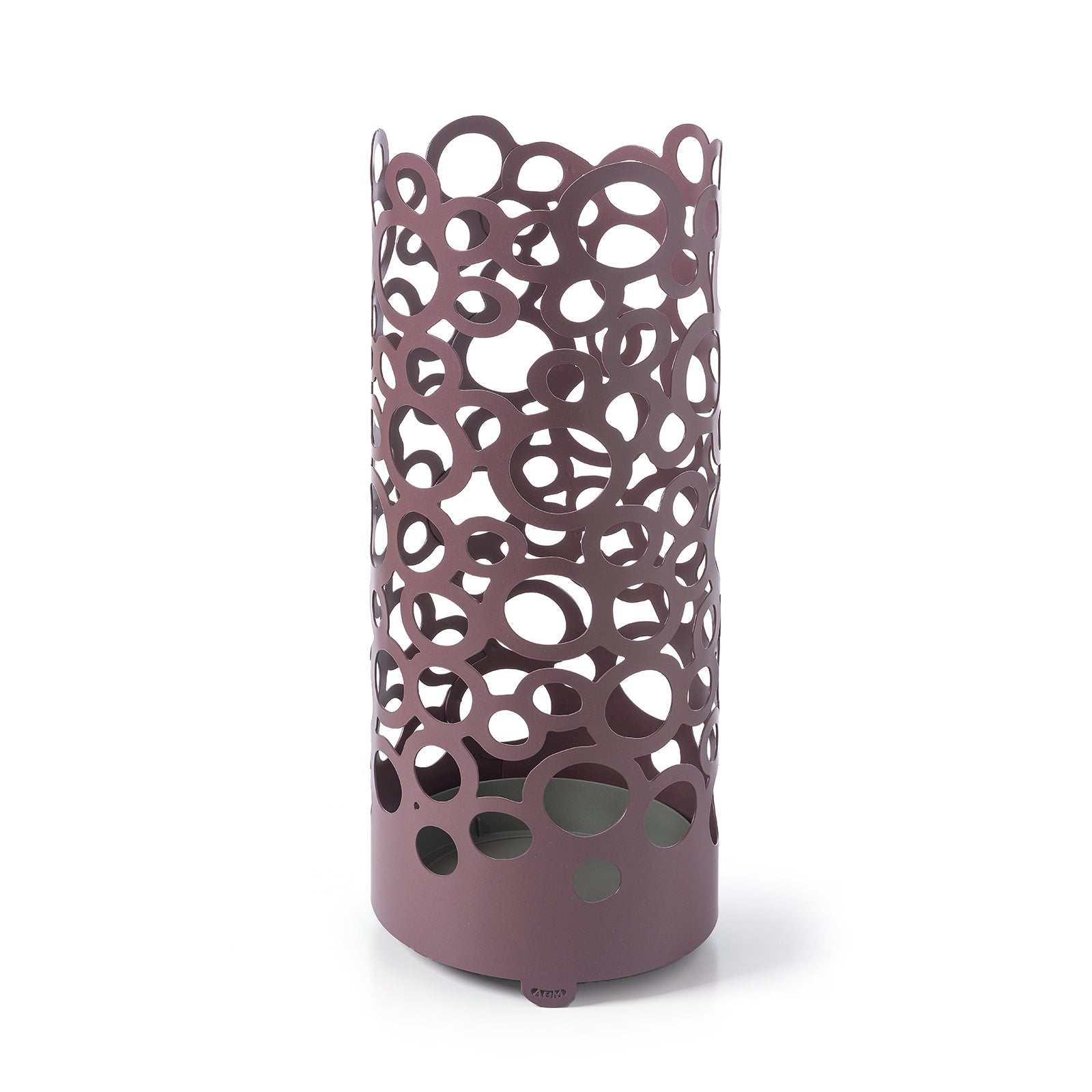 Arti & Mestieri portaombrelli Gas viola ametista ferro traforato ⌀20x50h cm