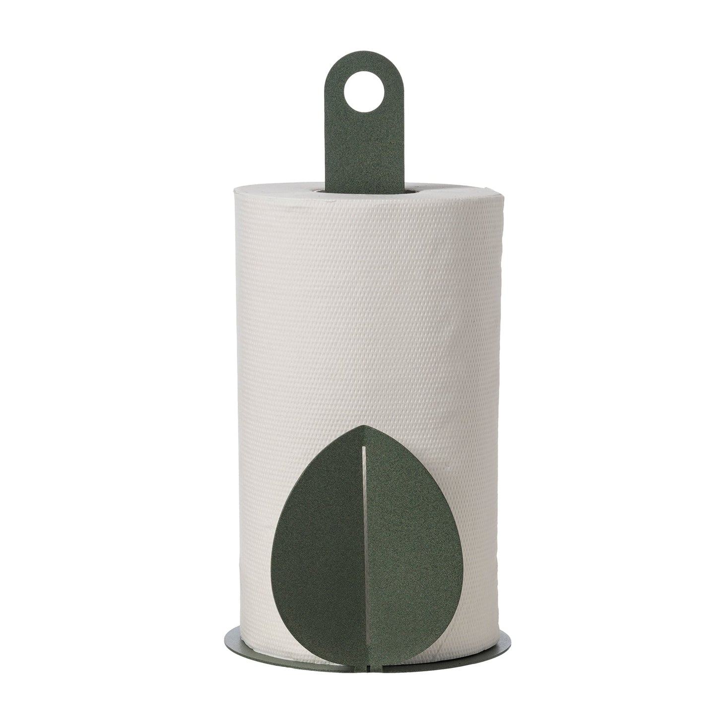 Arti & Mestieri Porta rotoli Ficus verde salvia ferro lavorato artigianalmente