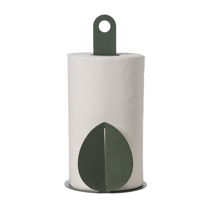 Arti & Mestieri Porta rotoli Ficus verde salvia ferro lavorato artigianalmente