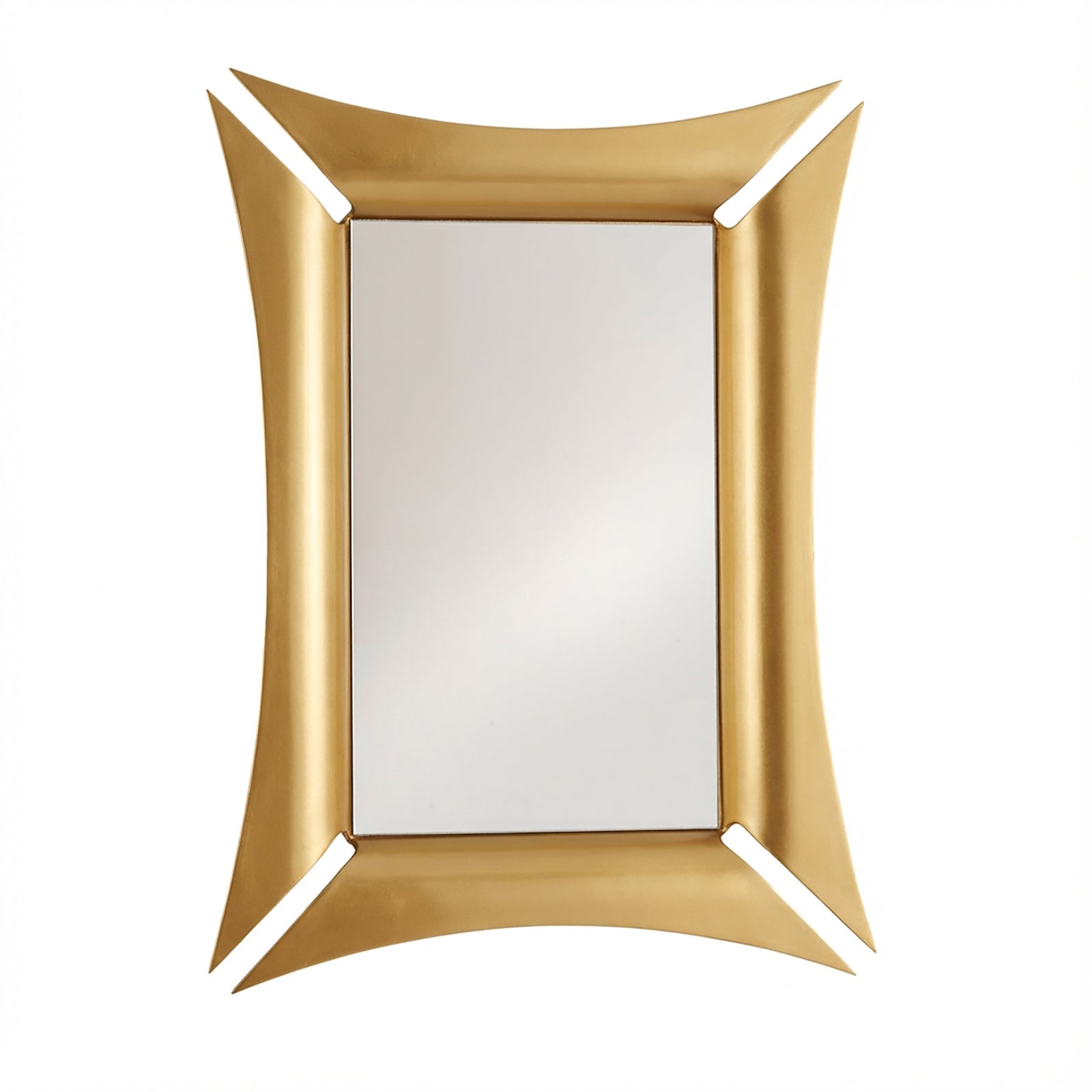 Arti & Mestieri specchio da parete Morgana rettangolare oro trasparente in ferro battuto 72x100 cm