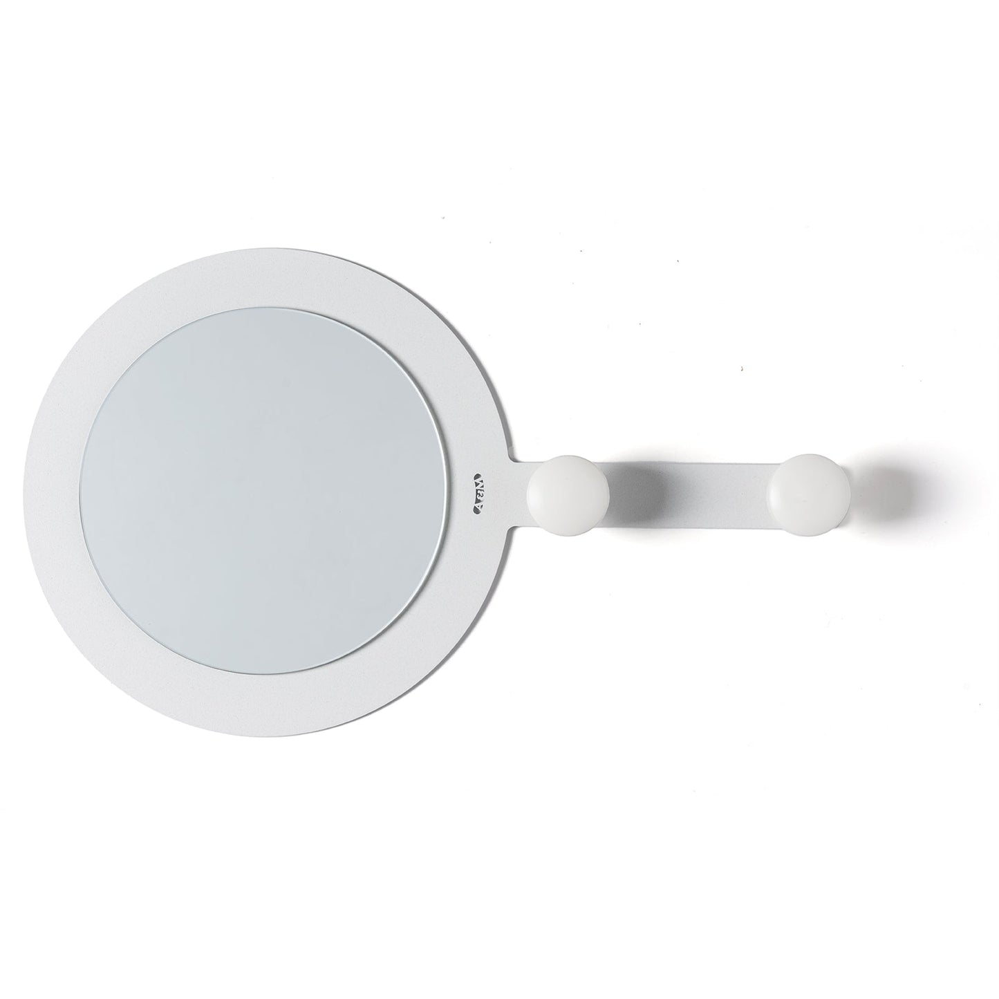 Arti & Mestieri specchio con ganci Riflesso & Appeso bianco marmo ferro lavorato artigianalmente