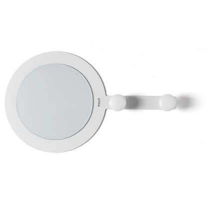 Arti & Mestieri specchio con ganci Riflesso & Appeso bianco marmo ferro lavorato artigianalmente