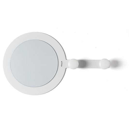 Arti & Mestieri specchio con ganci Riflesso & Appeso bianco marmo ferro lavorato artigianalmente
