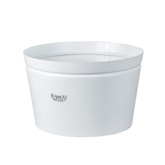 Arti & Mestieri Vaso Portalampada bianco ferro lavorato artigianalmente