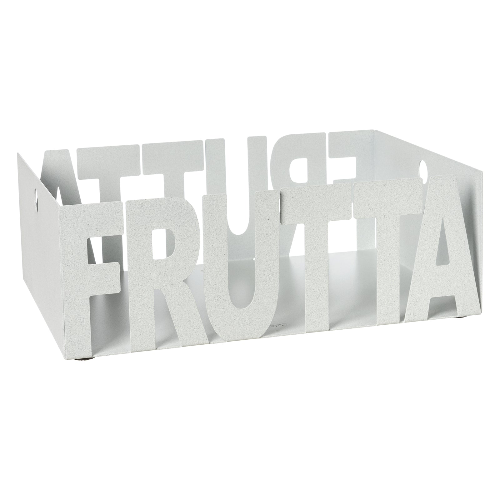 Arti & Mestieri Fruttiera Letter bianco marmo ferro lavorato artigianalmente
