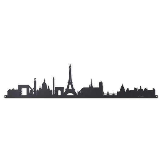 Arti & Mestieri pannello decorativo Paris Skyline 100 nero in ferro 2mm lavorato artigianalmente