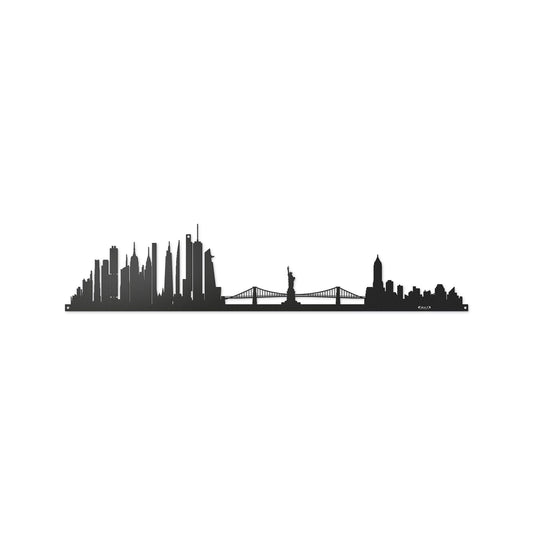 Arti & Mestieri pannello decorativo New York Skyline 60 nero in ferro 2mm - skyline Manhattan