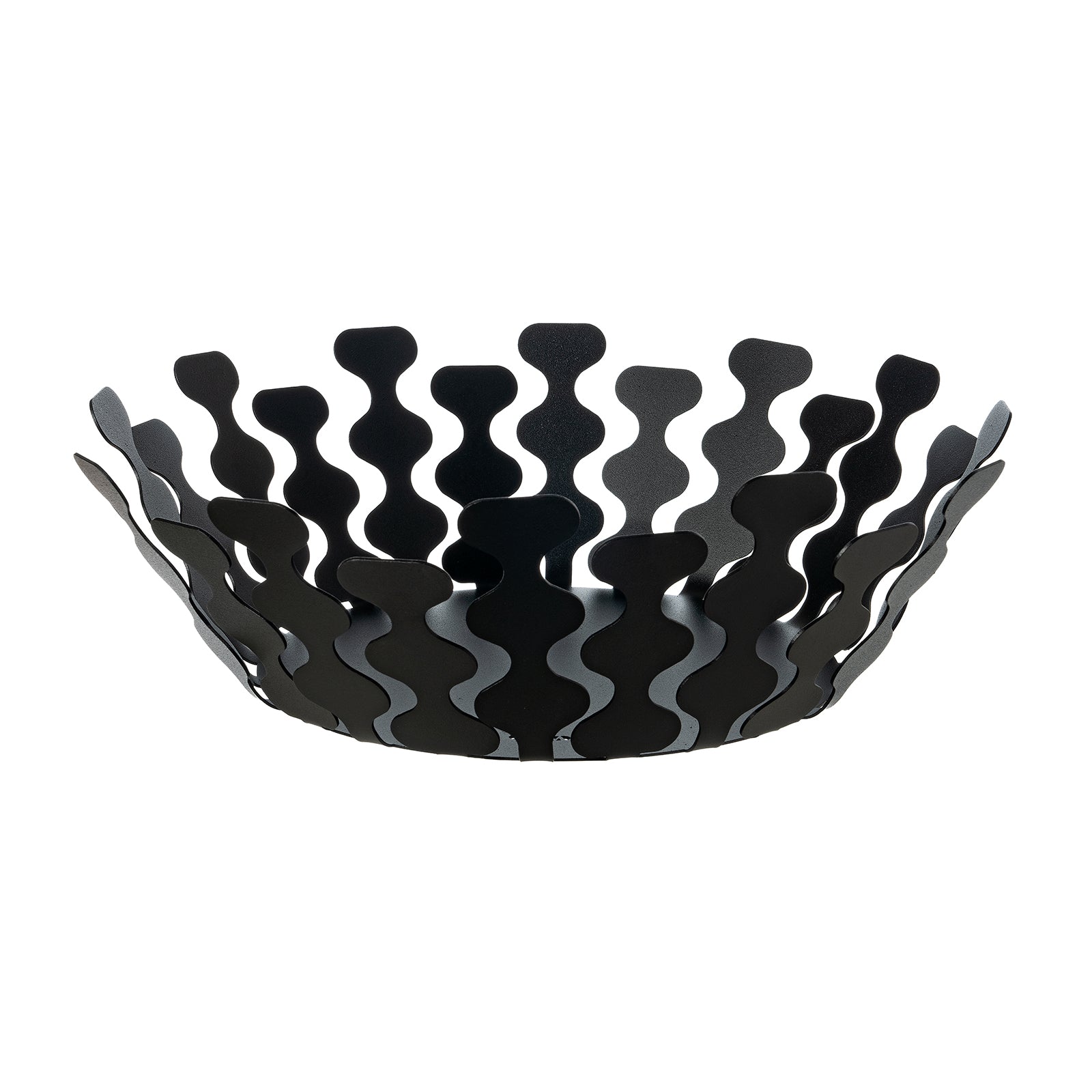 Arti & Mestieri centrotavola Nori piccolo nero in ferro lavorato artigianalmente ∅ 32 x h 12,5 cm